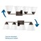 Progress Lighting Clifton Heights Collection Four-Light Bath & Vanity P300161-020 - alternate 4